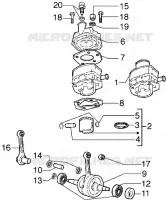 Cylinder-piston-wrist pin, assy-Crankshaft