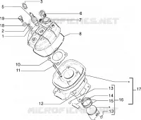 Head-cylinder-piston