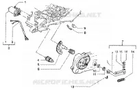 Starting motor-starter lever