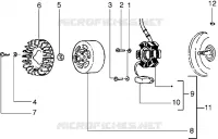 Flywheel magneto