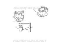 Cylinder-piston-wrist pin unit
