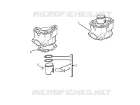 Cylinder-piston-wrist pin unit