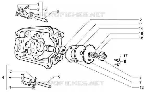 Rocker levers support