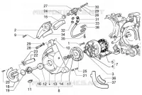 Flywheel magneto-secondary air box