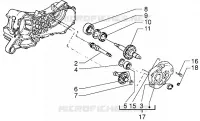 Rear wheel shaft