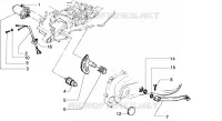 Starting motor-starter lever