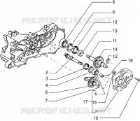 Rear wheel shaft