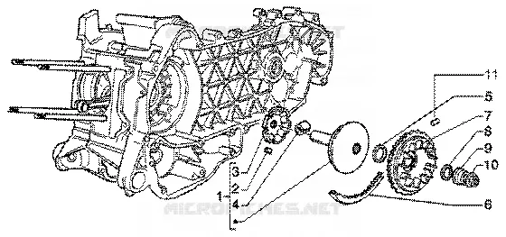 Driving half pulley