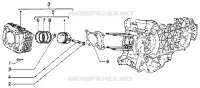 Cylinder-piston-wrist pin, assy