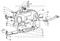 Kickstarter-crankcase cooling