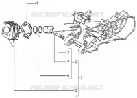 cylinder- piston-wrist pin, assy