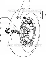 Rear brake drum