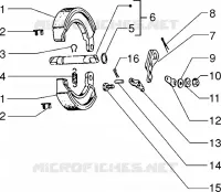 Rear brake jaws
