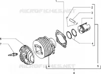 Cylinder-piston-wrist pin, assy