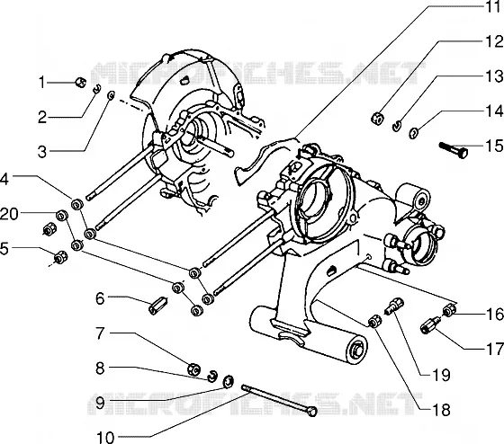 Crankcase fasteners