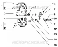 Rear brake jaws