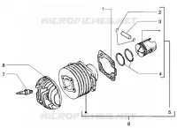Cyllnder-piston-wrist pin, assy