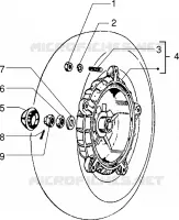 Rear brake drum