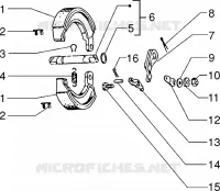 Rear brake jaws