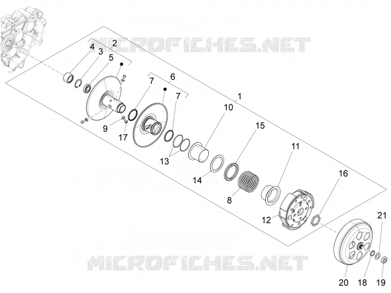Driven pulley
