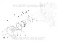 Cylinder-piston-wrist pin unit
