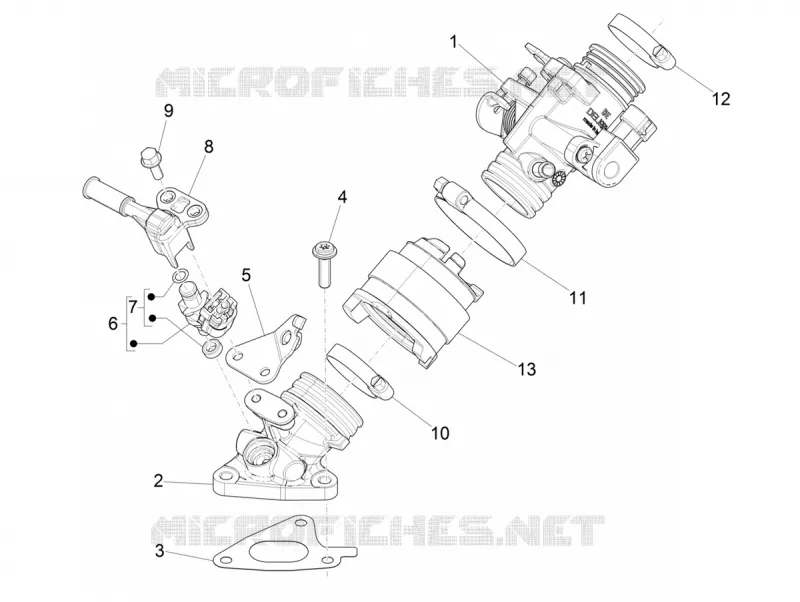 Throttle body - Injector - Union pipe