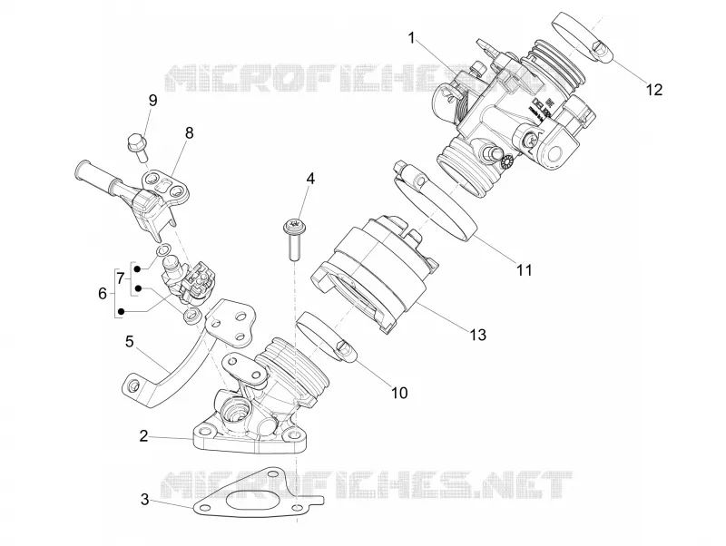 Throttle body - Injector - Inlet manifold