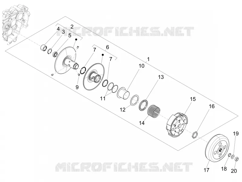 Driven pulley