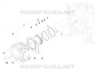 Cylinder-piston-wrist pin unit
