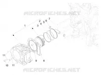 Cylinder-piston-wrist pin unit