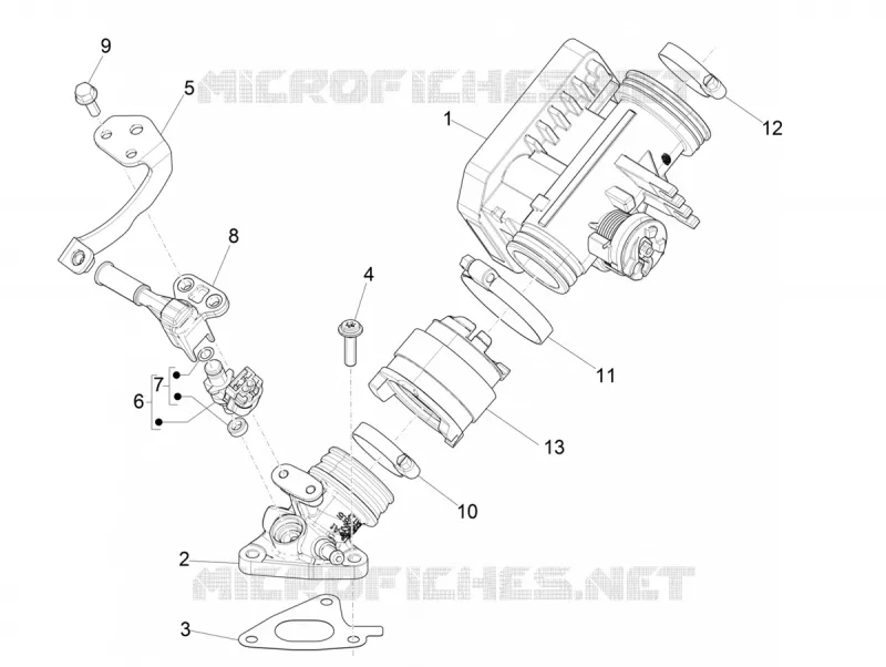 Throttle body - Injector - Inlet manifold