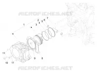 Cylinder-piston-wrist pin unit