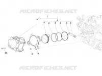 Cylinder-piston-wrist pin unit