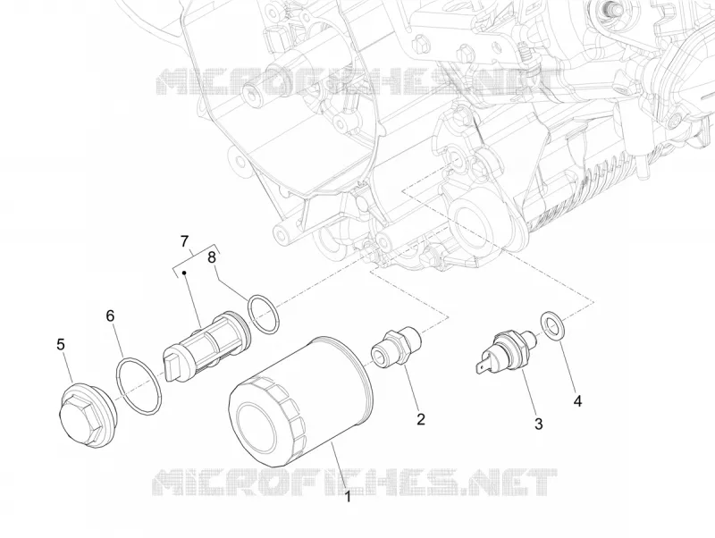 FLYWHEEL COVER - OIL FILTER