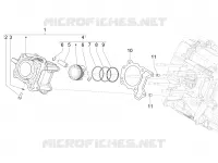 Cylinder-piston-wrist pin unit