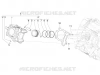 Cylinder-piston-wrist pin unit