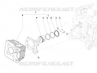 Cylinder-piston-wrist pin unit