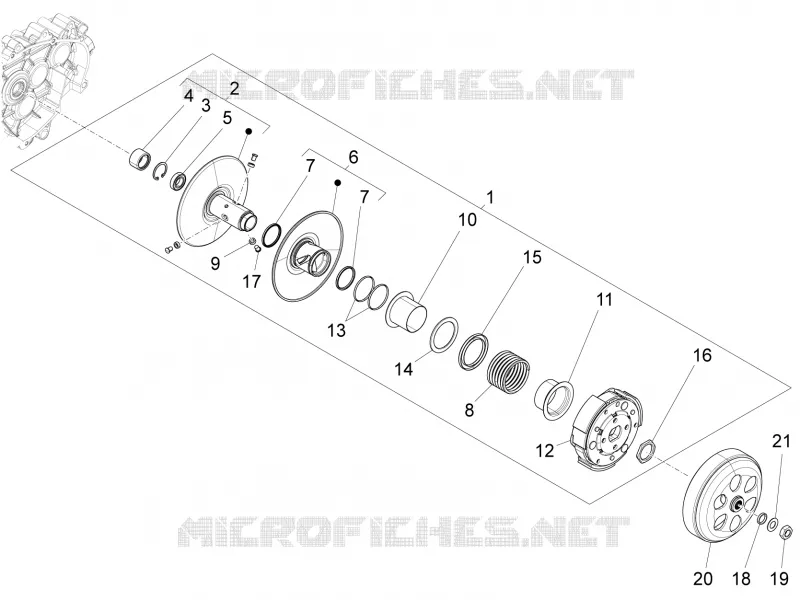 Driven pulley