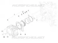 Cylinder-piston-wrist pin unit