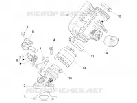 Throttle body - Injector - Inlet manifold