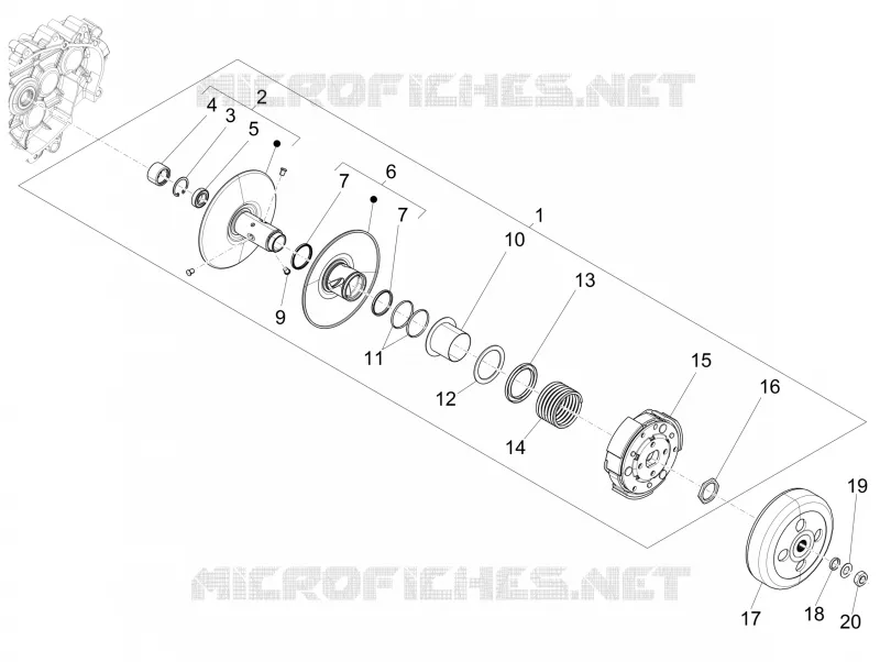 Driven pulley