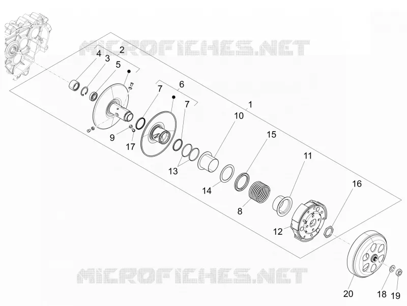 Driven pulley