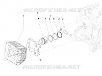 Cylinder-piston-wrist pin unit