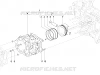 Cylinder-piston-wrist pin unit