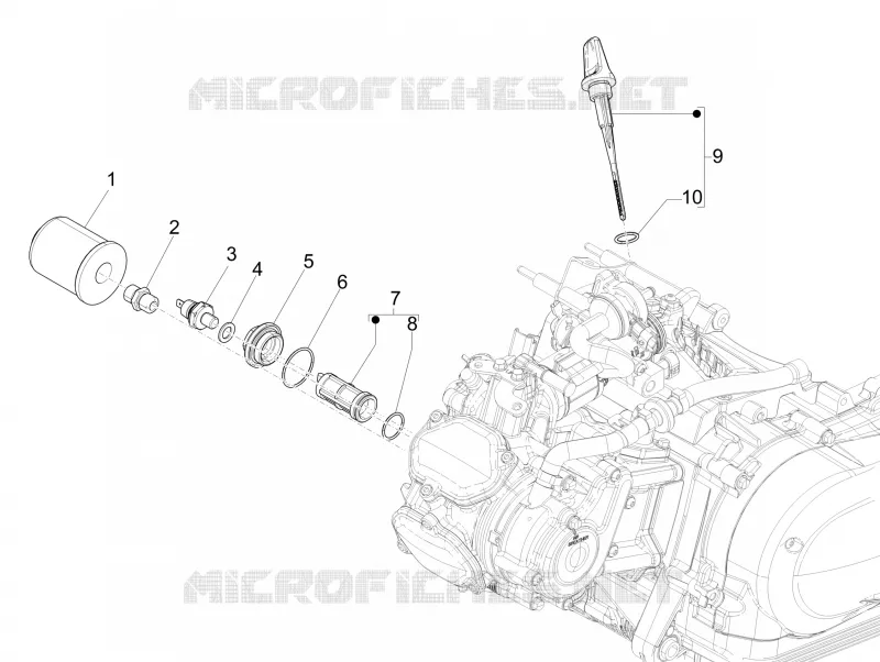 FLYWHEEL COVER - OIL FILTER