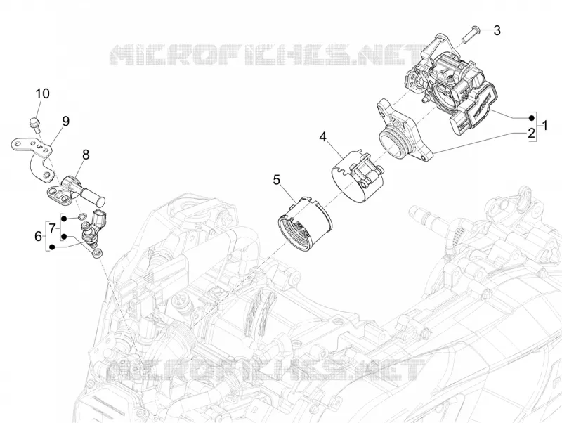 Throttle body - Injector - Inlet manifold