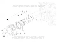 Cylinder-piston-wrist pin unit
