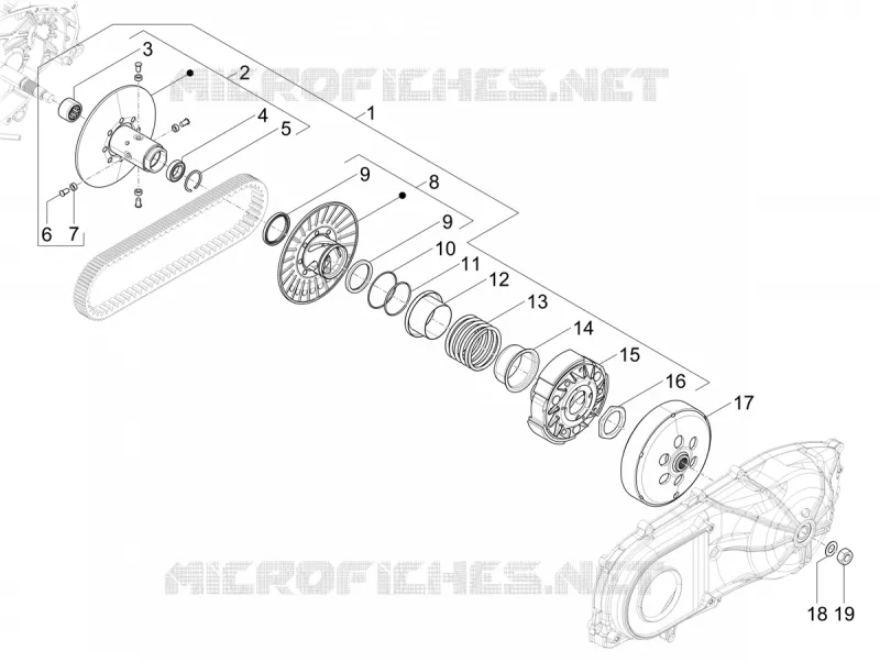 Driven pulley
