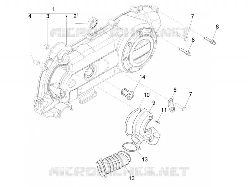 Crankcase cover - Crankcase cooling
