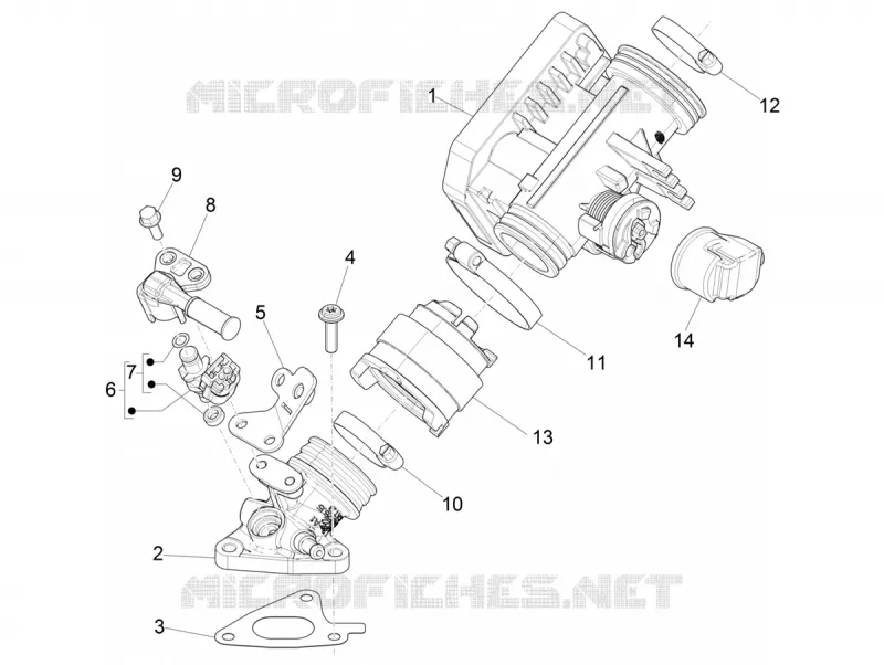 Throttle body - Injector - Inlet manifold